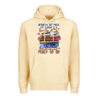 Pina Colada between the pages of a book is lovely place to be Premium Hoodie - MaliasSmallBusiness