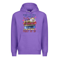 Purple between the pages of a book is lovely place to be Premium Hoodie - MaliasSmallBusiness