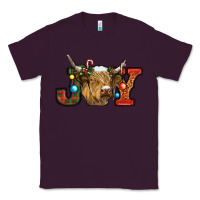 Plum christmas joy cow Classic Tee - RanaPortraitStore