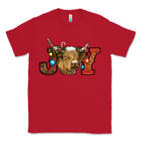Red christmas joy cow Classic Tee - RanaPortraitStore