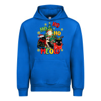 Cobalt ho ho ho meow Urban Hoodie - MaliasSmallBusiness
