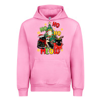 Fuchsia Pink ho ho ho meow Urban Hoodie - MaliasSmallBusiness