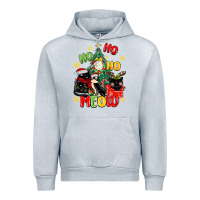 Heather Grey ho ho ho meow Urban Hoodie - MaliasSmallBusiness