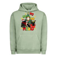 Pigment Oil Green ho ho ho meow Urban Hoodie - MaliasSmallBusiness