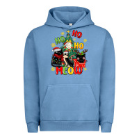 Pigment Pebble Blue ho ho ho meow Urban Hoodie - MaliasSmallBusiness