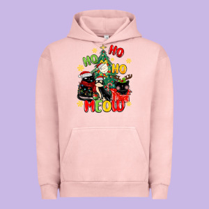 Ho Ho Ho Meow Urban Hoodie Designed By Maliassmallbusiness