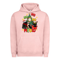 Pigment Salmon ho ho ho meow Urban Hoodie - MaliasSmallBusiness
