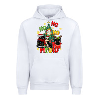 White ho ho ho meow Urban Hoodie - MaliasSmallBusiness