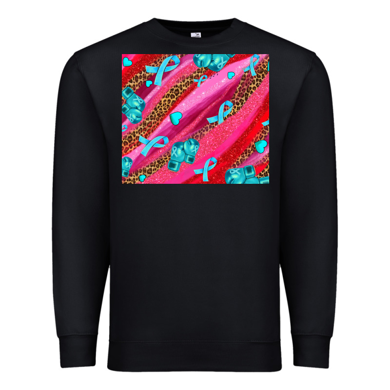 Cancer Boxing Gloves And Cancer Ribbon Premium Sweatshirt by AdoDesignShop | Teevron