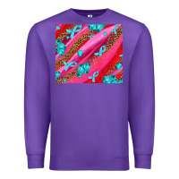 Purple cancer boxing gloves and cancer ribbon Premium Sweatshirt - AdoDesignShop