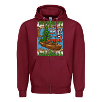 Burgundy lake squad air freshener Zipper Hoodie - HRA Design Shop