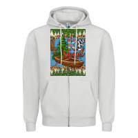Dove Grey lake squad air freshener Zipper Hoodie - HRA Design Shop