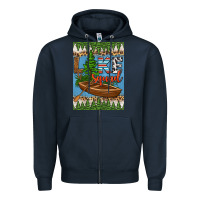 Navy lake squad air freshener Zipper Hoodie - HRA Design Shop