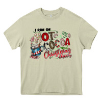 Mossy I Run Hot Cocoa And Christmas Cheer Heavy Core Tee - CowhideDigitalArt