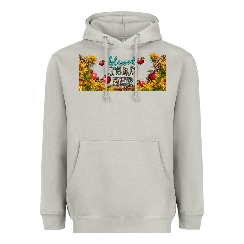 Blessed Teacher Libbey Glass Heavyweight Hoodie by BundleAndBundleShop | Teevron