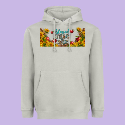 Blessed Teacher Libbey Glass Heavyweight Hoodie Designed By Bundleandbundleshop
