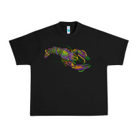 Black Mardi Gras Crawfish Urban Heavy Tee - RanaPortraitStore