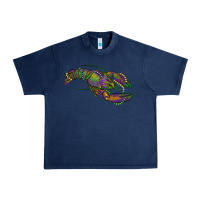 Navy Mardi Gras Crawfish Urban Heavy Tee - RanaPortraitStore