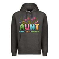 Charcoal Heather aunt loved kind beautiful Premium Hoodie - MaliasSmallBusiness