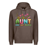 Coffee aunt loved kind beautiful Premium Hoodie - MaliasSmallBusiness
