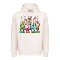Pale Pink aunt loved kind beautiful Premium Hoodie - MaliasSmallBusiness