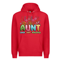 Red aunt loved kind beautiful Premium Hoodie - MaliasSmallBusiness