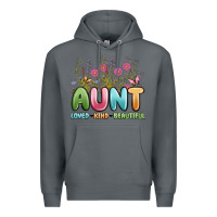 Rock aunt loved kind beautiful Premium Hoodie - MaliasSmallBusiness