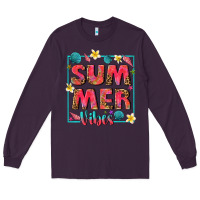 Plum summer  vibes Long Sleeve Tee - texasbilliewilder