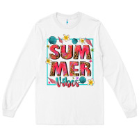 White summer  vibes Long Sleeve Tee - texasbilliewilder