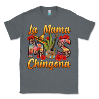 Charcoal Heather La Mama mas Chingona Classic Tee - texasbilliewilder