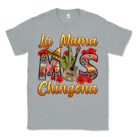 Heather Grey La Mama mas Chingona Classic Tee - texasbilliewilder