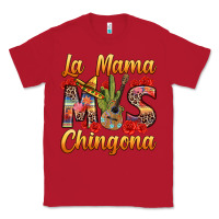 Red La Mama mas Chingona Classic Tee - texasbilliewilder