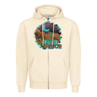 Sandshell neon moon Zipper Hoodie - SublimationCraftShop