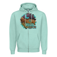 Seafoam neon moon Zipper Hoodie - SublimationCraftShop