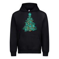 Black christmas tree with gemstones Urban Hoodie - MaliasSmallBusiness