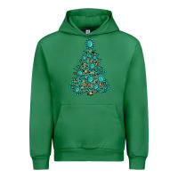 Emerald christmas tree with gemstones Urban Hoodie - MaliasSmallBusiness
