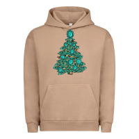 Pigment Burro christmas tree with gemstones Urban Hoodie - MaliasSmallBusiness