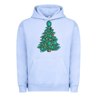 Pigment Grape Ice christmas tree with gemstones Urban Hoodie - MaliasSmallBusiness