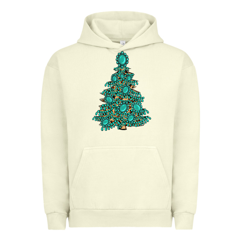 Christmas Tree With Gemstones Urban Hoodie by MaliasSmallBusiness | Teevron