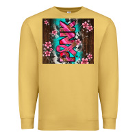 Antique Gold western pattern pink with floral cancer ribbon Premium Sweatshirt - AdoDesignShop