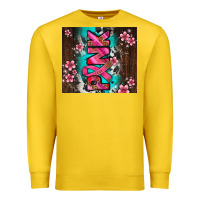 Lemon western pattern pink with floral cancer ribbon Premium Sweatshirt - AdoDesignShop