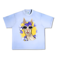 Grape Ice Llama With Sunglasses Urban Heavy Tee - RanaPortraitStore