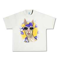 Pistachio Llama With Sunglasses Urban Heavy Tee - RanaPortraitStore