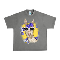 Tornado Llama With Sunglasses Urban Heavy Tee - RanaPortraitStore
