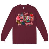 Burgundy little miss 6 th grade Long Sleeve Tee - AdoDesignShop
