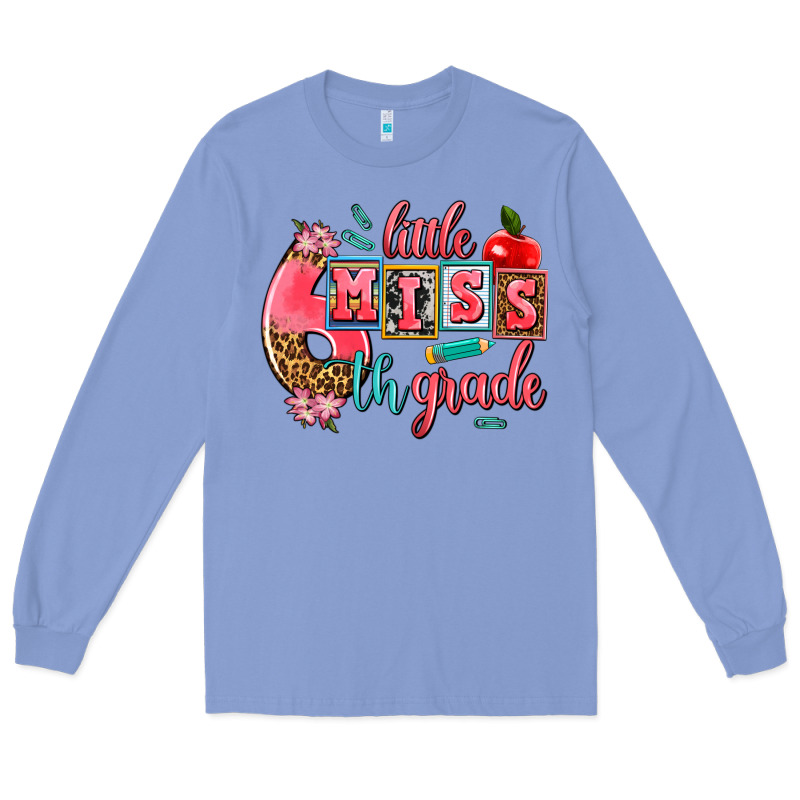 Little Miss 6 Th Grade Long Sleeve Tee by AdoDesignShop | Teevron