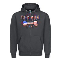 Smoke 4th of July Dog Mom Zipper Hoodie - CowGirlArtShop