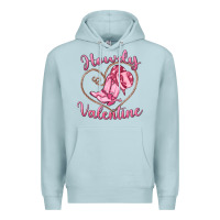 Blue Mist howdy valentine Premium Hoodie - MaliasSmallBusiness