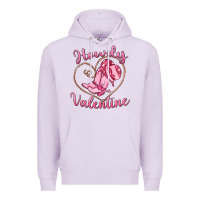 Lilac howdy valentine Premium Hoodie - MaliasSmallBusiness