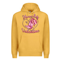 Mustard howdy valentine Premium Hoodie - MaliasSmallBusiness